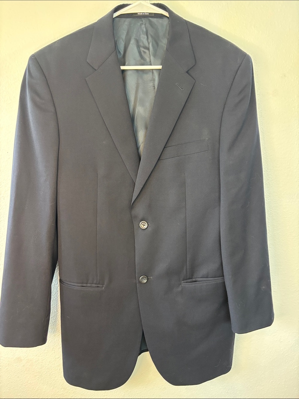Joseph & Feiss Men's Navy Two-Button Sport Coat